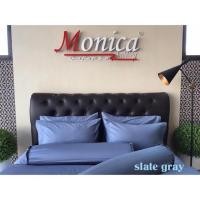 ราคา Monica Bedding ชุดผ้าปูที่นอน ผ้า Cotton Satin แท้ 100% 700 เส้นด้าย รุ่น Slate Gray (2402637760)