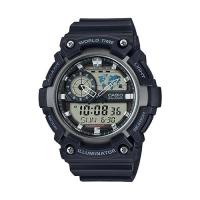 ราคา Casio Standard นาฬิกาข้อมือผู้ชาย สายเรซิน รุ่น AEQ-200W-1AVDF (Black) (1353992194)
