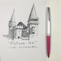 ราคา #006 Platinum 18K Gold Nib Fountain Pen : ปากกาหมึกซึม Platinum หัวทอง 18K (6821365050)