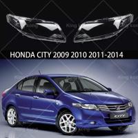 ราคา 2ชิ้น ฝาครอบไฟหน้าสําหรับ ฮอนด้า เมือง HONDA CITY 2009 2010 2011 2012 2013 ไฟหน้าฝาครอบเลนส์โปร่งใส (27926814989)