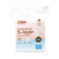 ราคา east Evergreen 5-Layer cotton sheets 100 pcs สำลีแผ่นรีดขอบ อ่อนโยน (25395274839)
