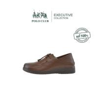 ราคา POLO CLUB รองเท้าหนัง รุ่น EX-1961 สีน้ำตาล | รองเท้าคัดชูผู้หญิง ปรับเชือกและเหยียบส้นได้ (24314065344)