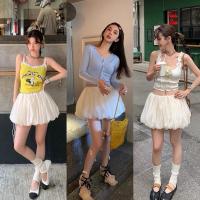 ราคา Gang_jeans#256(K)กระโปรงสั้น ทรงบอลลูน ผ้าใยแก้ว งานน่ารัก (26134329095)