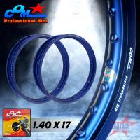 ราคา วงล้ออลูมิเนียม COM ล้อคอม 1.40 X 17 สีน้ำเงิน ขอบเรียบ กล่องเหลือง ล้อคอมโปร COM PROFESSINAL RIM ขนาด1.40 ขอบ 17 ของแท้ (24645523505)
