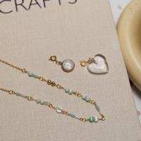 ราคา (พร้อมส่ง) TMT Anda Seafoam Necklace สร้อยคอ handmade ลูกปัดเขียวใส่ได้ 3 แบบ พร้อมจี้อักษร จี้หัวใจ (25733585671)