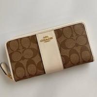 ราคา COACH ACCORDION ZIP WALLET IN SIGNATURE CANVAS #F54630 (5032289524)