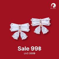 ราคา Miss Earring ต่างหูเพชรโบว์ติดหู Simple Ribbon มี 2 สี อะไหล่เงิน/ทอง (4177853713)