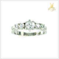 ราคา แหวนเพทายขาวแท้ สวยใสประกายเพชร แหวนอัญมณีคู่ใจ แหวนพลอยแท้ (4577726468)