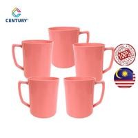 ราคา *CENTURY* แก้วพลาสติกมีหูจับ / แก้วพลาสติก/ ล้างถ้วย/ECDC3/RED (42123341703)