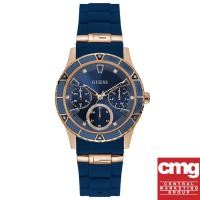 ราคา GUESS Valencia นาฬิกาข้อมือผู้หญิง สายซิลิโคน รุ่น W1157L3 (Rose Gold) (1525480815)