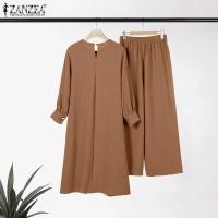 ราคา ▣ ชุด2ชิ้นสำหรับผู้หญิงมุสลิมชุดเสื้อสลีฟแขนข (26273683134)