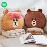 ราคา [พร้อมสต็อก] Line Friends เส้น เพื่อน รถการ์ตูนที่นั่งเบาะเบาะมัลติฟังก์ชั่แบบพกพาหมอนผ้านวม คู่-ใช้รถตุ๊กตาน่ารักสองในหนึ่งเดียวผ้าห่มเครื่องปรับอา (41211771416)