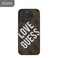 ราคา เคสมือถือ GUESS PU Leather 4G Leather case with Printed Big love Guess Logo for iP 16 Pro Max - Brown (27911811550)