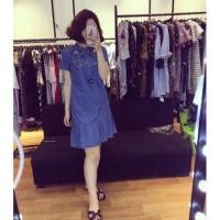 ราคา เดรสยีนส์ปักลายดอกไม้ (44313536765)