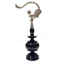 ราคา หัวพิเศษไม้ขาวดำ(ทรงกลม) +ตะขอไก่ หัวไม้ขาวดำ หัวกรงนกกรงหัวจุก (24892500991)