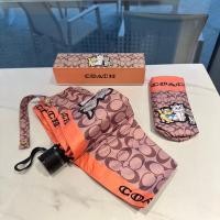 ราคา COACH ร่มพับ 5 แบบใหม่ ผ้าลาย C พร้อมกันแดดและกันยูวี (18985811135)