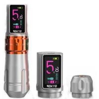 ราคา ไร้สายสักhine Rotatyปากกาแบตเตอรี่พร้อมแบบพกพาPower Pack 2400mAh LEDจอแสดงผลดิจิตอลสําหรับBody Art (43673098920)