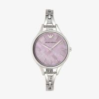 ราคา Emporio Armani นาฬิกาข้อมือผู้หญิง Dress Pink Mother of Pearl Dial Silver รุ่น AR11122 (7686808274)