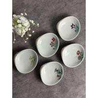 ราคา ชุดจานทรงเปลือกหอย (ชุด 5 ใบ) วาดลายดอกไม้ญี่ปุ่นโบราณ by Tachikichi (41815046406)