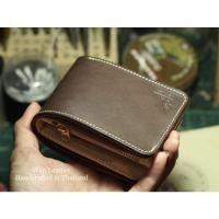 ราคา กระเป๋าตังหนังวัวฟอกฝาดแท้งาน Handmade 100% (1044586544)