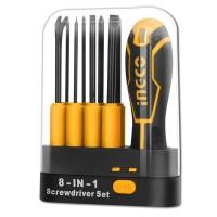 ราคา INGCO ชุดไขควงเปลี่ยนด้าม 8 in 1 (9 อัน) รุ่น AKISD0901 ( Interchangeable Screwdriver Set ) ไขควงชุด (7855632496)