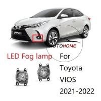 ราคา กันชนหน้าไฟตัดหมอกไฟตัดหมอกไฟตัดหมอก LED สําหรับ toyota vios 2021 2022 2023 ORIGNAL QUALITY (25735024937)