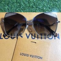 ราคา แว่นตากันแดดผู้หญิงแฟชั่นสีชาสีน้ำตาล ทรงเหลี่ยมออกกลม ขาแว่นสีทอง สวย น่ารักดาราใส่ป้องกันUV400เท่ห์ใส่ทะเลทำงานเที่ยว (7356802216)