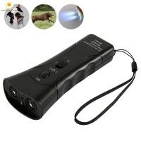 ราคา เครื่องไล่สุนัข มีไฟ LED ป้องกันการเห่า หยุดเห่า สุนัขขับไล่ (25219851645)