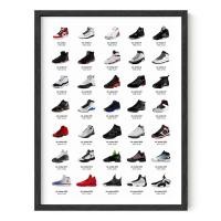 ราคา โปสเตอร์รองเท้าผ้าใบ Haus and Hues Michael Jordan สําหรับห้องนอน (22548949838)