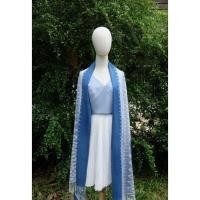 ราคา ผ้าคลุมไหล่มัดหมี่ย้อมคราม (19949201974)