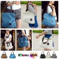 ราคา พร้อมส่ง!!! DXYIZU กระเป๋าผ้าสะพายข้าง กระเป๋าถือขนาดใหญ่ สไตล์เกาหลี (628054391)