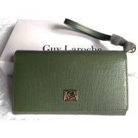 ราคา กระเป๋าสตางค์ Guy Laroche เขียวตองเมทาลิก ใหม่ แท้ (15799588394)