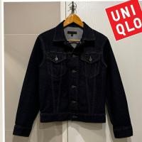 ราคา Uniqlo ::: เสื้อแจ็คเก็ตยีนส์สีน้ำเงินเข้ม_ไซส์ S_ชาย_(อก 38") (24265503897)