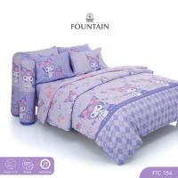 ราคา Fountain FTC154 การ์ตูน Kuromi ลิขสิทธิ์แท้ Sanrio สัมผัสนุ่มลื่น ชุดเครื่องนอนฟาวน์เทน ผ้าปูที่นอน ผ้านวม (25986513783)