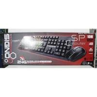 ราคา SIGNO ชุดคีย์บอร์ดเมาส์ไร้สาย Wireless Keyboard+Mouse รุ่น KW-710+WM-101 (43555382765)