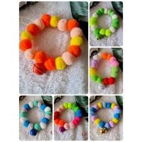 ราคา ปลอกคอปอมปอม โทนสีสดใส ปลอกคอแมว ปลอกคอหมา ปลอกคอน่ารัก (9528472702)