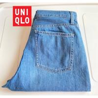 ราคา {เอว31-32} UNiQLO แท้%มือ2เอวสูง ขากระบอกใหญ่ (21276721369)