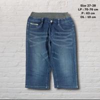 ราคา Size 27-28 Shortpants Jeans Blue Washed Ivory Original Second Preloved CP101 (43770293121)