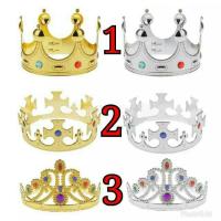 ราคา RATU King King Queen Gold silver Birthday Crown (43021208338)