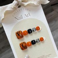 ราคา ฮันด์เมต์เล็บนิ้วเท้าเทียมหวานเย็นฟักทองสีลายม้าลายเล็บส่องไฟน่ารักเล็บเท้านํากลับมาใช้ใหม่และถอดออกได้ (44175149819)