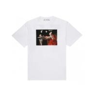 ราคา OFF-WHITE Oversized CARAVAGGIO S/S T-SHIRT (WHITE/RED) (8165167358)