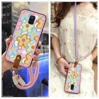 ราคา SAMSUNG การ์ตูนCrossbodyเคสโทรศัพท์สําหรับSamsung Galaxy A6/A6 2018 ออกแบบแฟชั่นAnti-knock TPUทนทานป้องกันฝุ่นซิลิโคนปกหลังเชือกเส้นเล็กสร้อยคอน่ารักกันกระแทกสกปรกทน (40474945592)