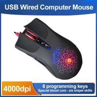 ราคา Bloody A90 USB เมาส์สําหรับเล่นเกมแบบมีสาย 4000DPI 8 ปุ่ม Optical Sensor สีสัน Glare Gamer เม้าส์สําหรับ PC แล็ปท็อปเมาส์สําหรับ Bloody (26738118915)