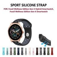ราคา Sport Design สายรัดซิลิโคนอ่อนนุ่มสําหรับ Fossil Gen 6 Wellness Edition Hybrid Smart Watch (26743045231)