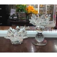 ราคา เชิงเทียนดอกบัวคริสตัล *ใช้เป็นฐานวางลูกแก้วได้ค่ะ* ราคาต่อชิ้น (591973153)