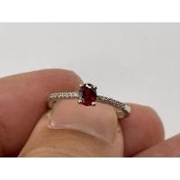 ราคา แหวนเงินฝังพลอยทับทิมซองเจียเผาเก่าจากTanzania (24804639907)