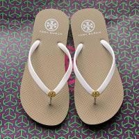 ราคา 3 TORY BURCH Special Summer New Style TB Flip-Flops Women's Flip-Flops Non-Slip Bathroom Flat Botto (24225293200)