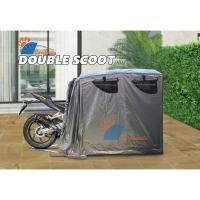 ราคา โรงจอดรถพับเก็บได้ CARSBRELLA รุ่น DOUBLE SCOOT สำหรับจอดรถมอเตอร์ไซค์ ผ้า ,UV หนา 0.5 mm ปกป้องฝน,น้ำ แรงลม, ฝุ่น (23473897844)