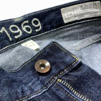 ราคา Gap 1969 กางเกงยีนส์สีน้ําเงินเข้ม Regular Straight Fit JL448 (27214990485)