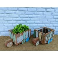 ราคา กระถางวางต้นไม้ กระถางรถบรรทุก กระถางรถไฟ รถไม้ รถไม้ตกแต่งสวน กระถางใส่ต้นไม้ ทำจากไม้จริง ไม้เนื้อแข็งสไตล์วินเทจ (29575820728)